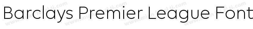 Barclays Premier League Font字体转换